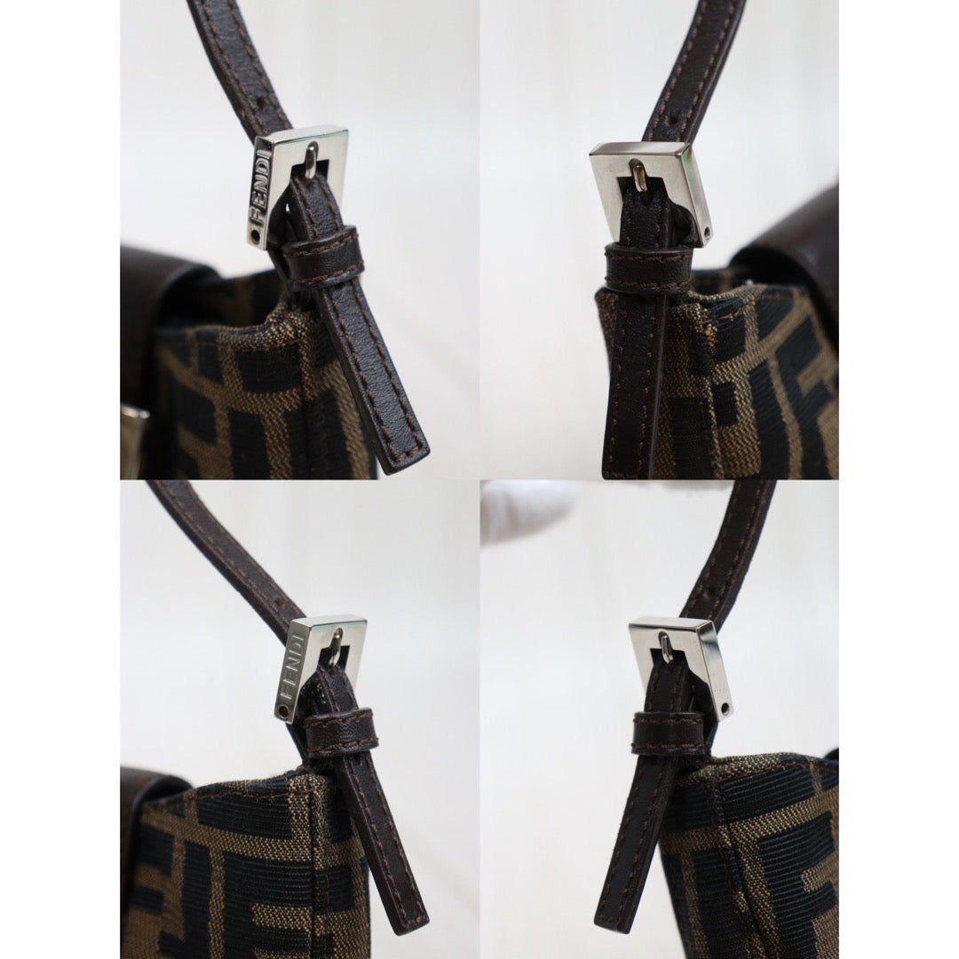 Rank A ｜ FENDI Zucca Mini Croissant Pouch ｜24030127