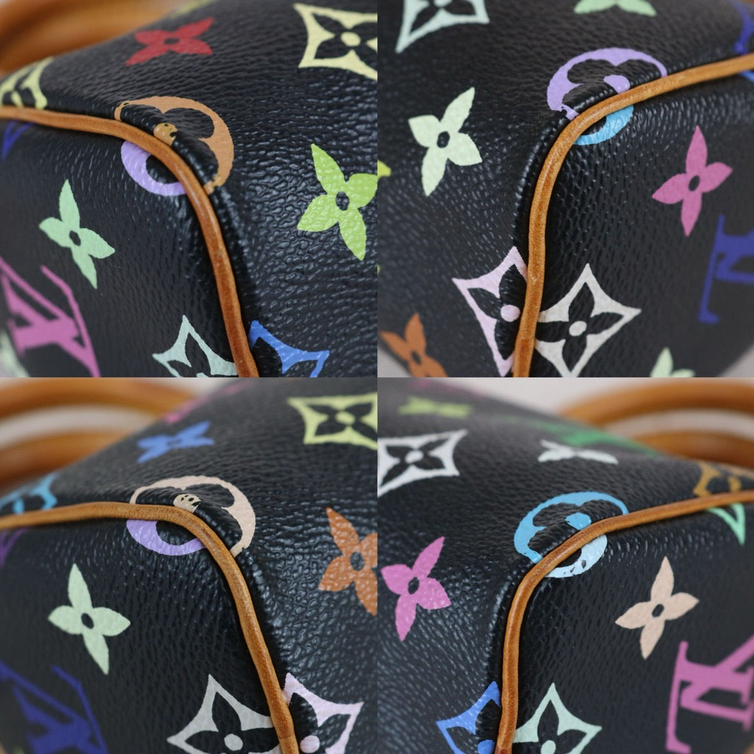 Include Entrupy Certificate of Authenticity｜Good ( Rank AB)｜  Louis Vuitton Monogram  Multicolor Nano Speedy Hand Bag ｜W26032601