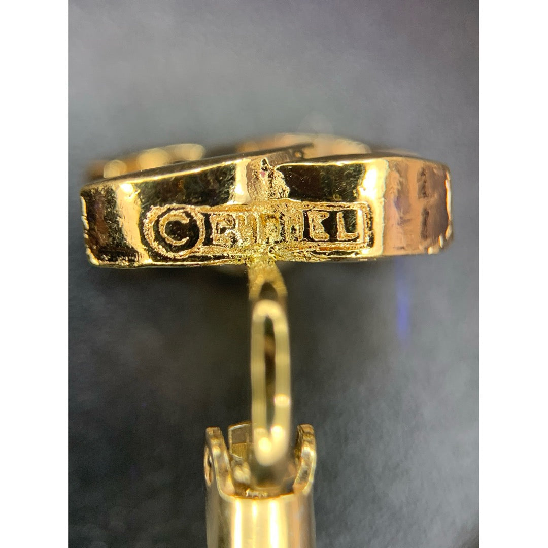 Very Good ( Rank A) ｜CHANEL Coco Mark Gold 24 Plated Earrings ｜25070701