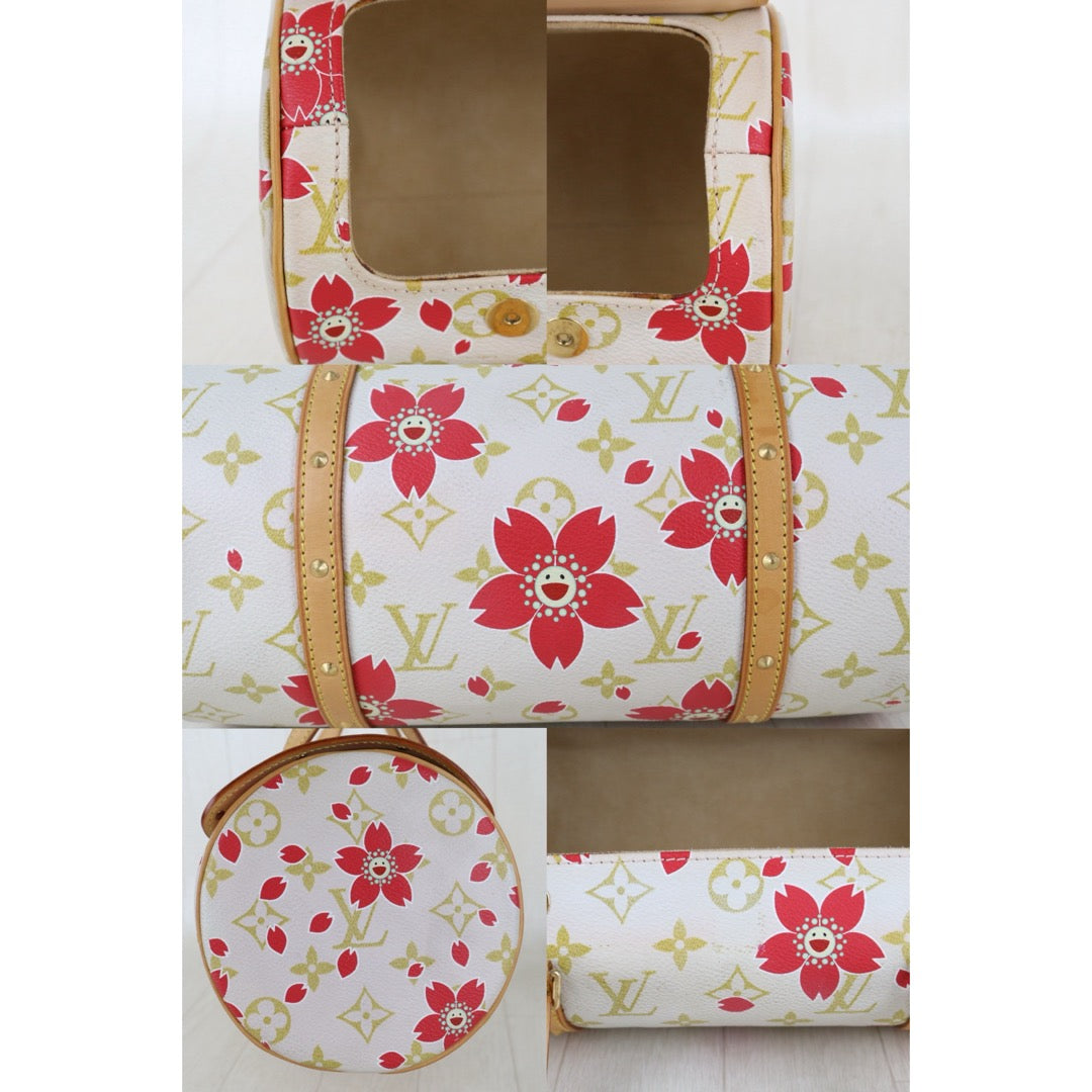 Include Entrupy Certificate of Authenticity｜Good ( Rank AB)｜Louis Vuitton Takashi Murakam Monogram Cherry Blossom Papillon Hand Bag｜Z26091507