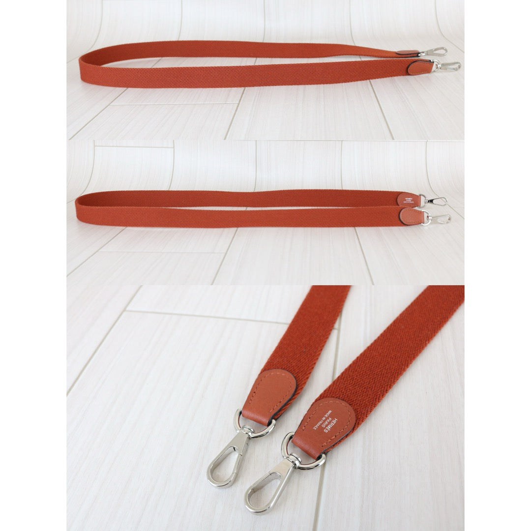 Include Entrupy Certificate of Authenticity｜Very Good ( Rank A)｜ Full Set HERMES Clemence Leather Mini Evelyn 16 Shoulder Bag Potiron D Stamp Made In 2019Year｜X26030702