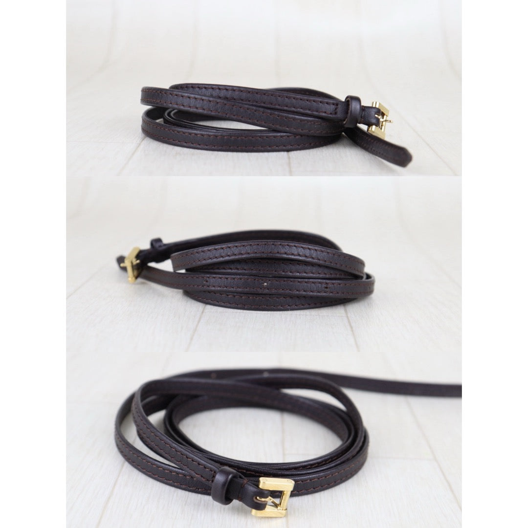 Very Good ( Rank A)｜ LV Gazelle Damier Sauvage Halaco Shoulder Bag Brown ｜H25112809