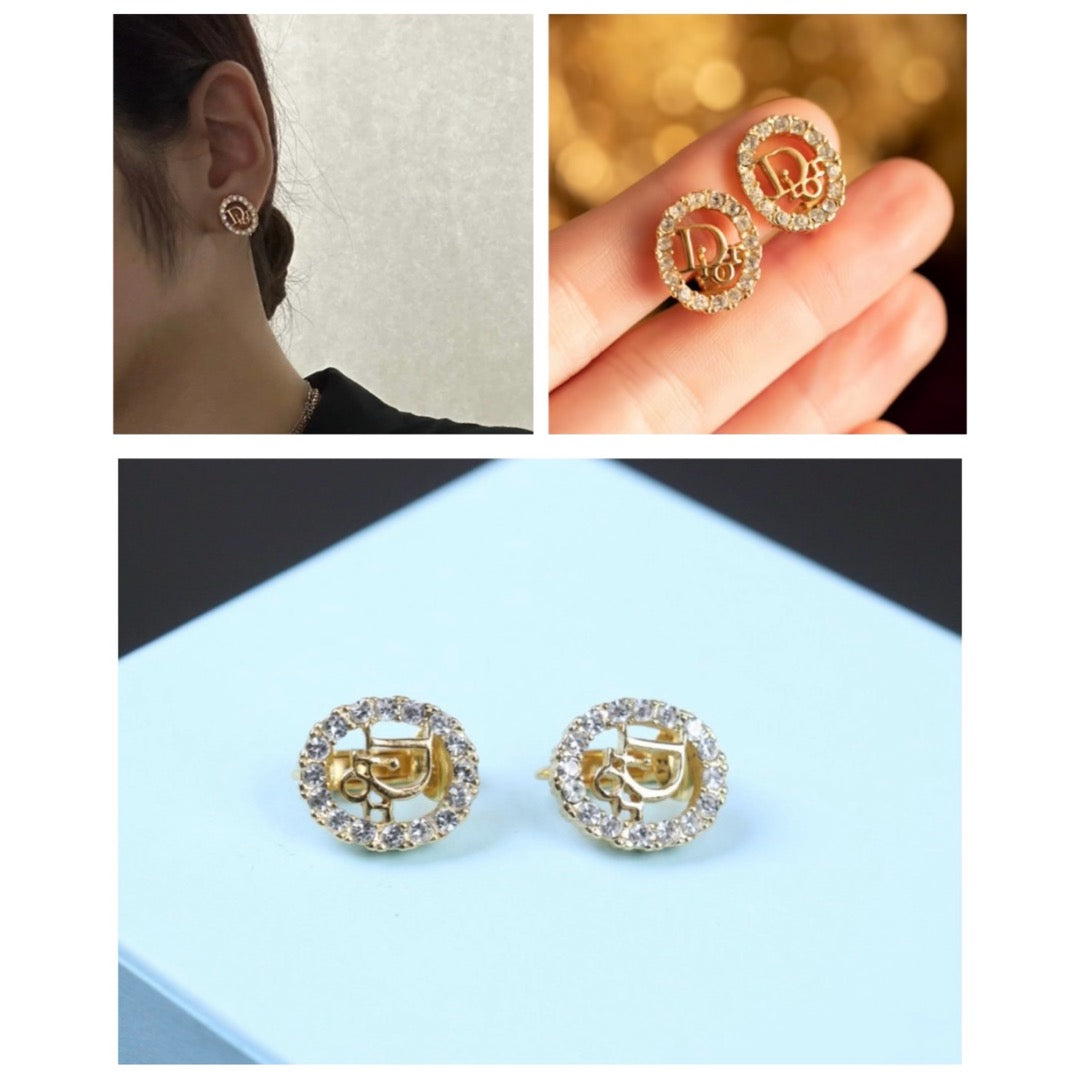 Very Good ( Rank A)｜ Dior CD Earring Gold Plated｜24072508