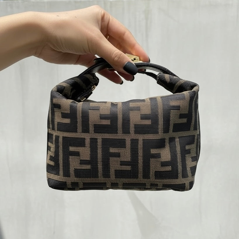 Include Entrupy Certificate of Authenticity｜Good ( Rank AB)｜ FENDI PM Zucca Handbag ｜26063003