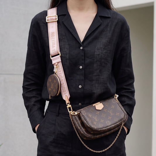 Include Entrupy Certificate of Authenticity｜Very Good ( Rank A)｜Louis Vuitton Monogram Multiti Pochette Accessoire  IC Chips Model ｜S26071804