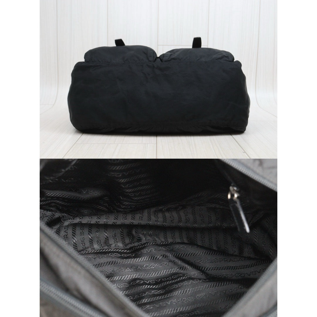 Include Entrupy Certificate of Authenticity｜Good ( Rank AB) ｜Prada  Nylon Black Shoulder Bag  Silver Hardware｜26052702