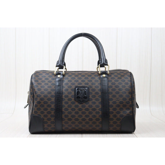 Good ( Rank AB) ｜ CELINE Macadam Black Poston 30 Bag Hand Bag ｜V24052303