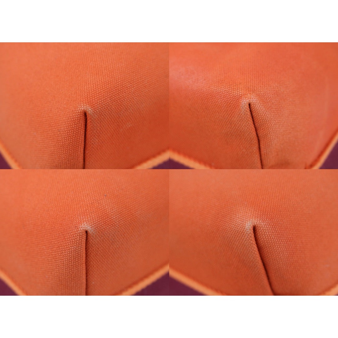 Very Good ( Rank A) ｜ HERMES Bride-A-Brac GM Canvas Orange Handbag｜S25042303