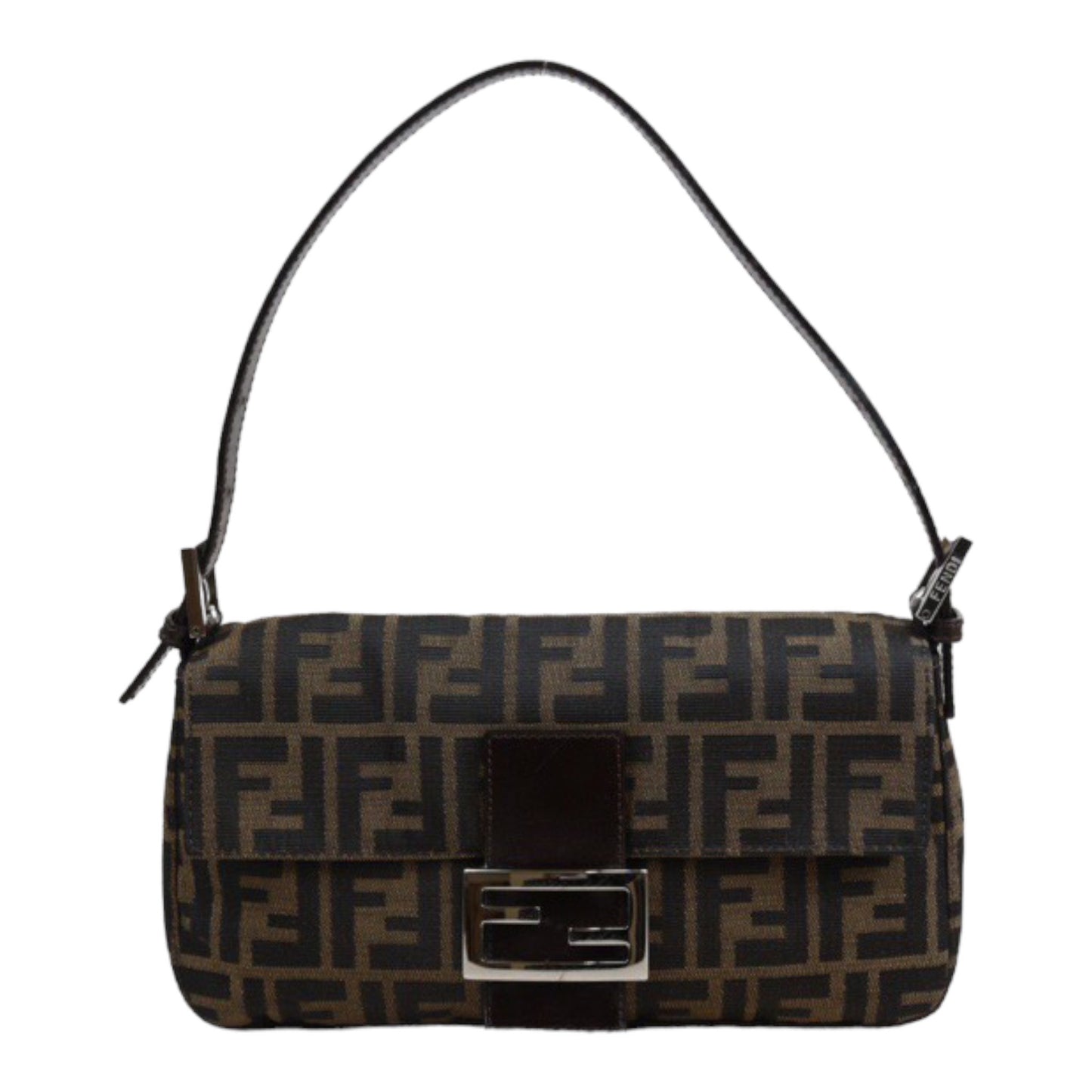 Rank A ｜ FENDI Zucca Mamma Baguette Shoulder Bag ｜23120702