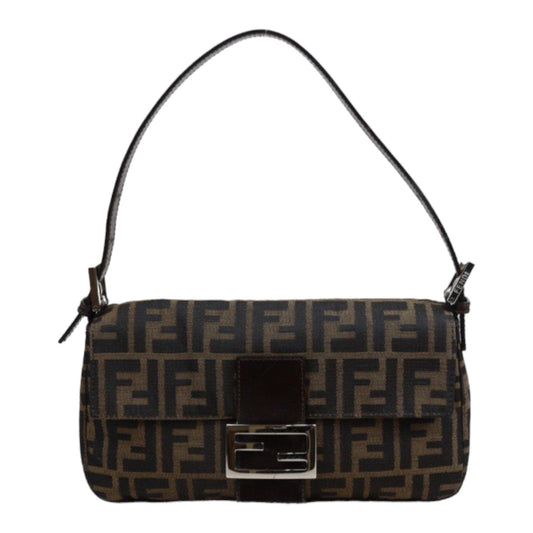 Rank A ｜ FENDI Zucca Mamma Baguette Shoulder Bag ｜23120702