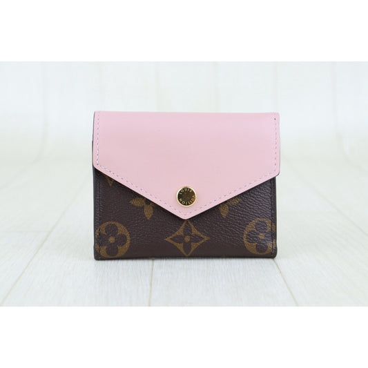 Very Good ( Rank A)| LV Monogram Zoe Wallet Pink IC Chips Model|Counter Price ¥79,200JPY|H25022604