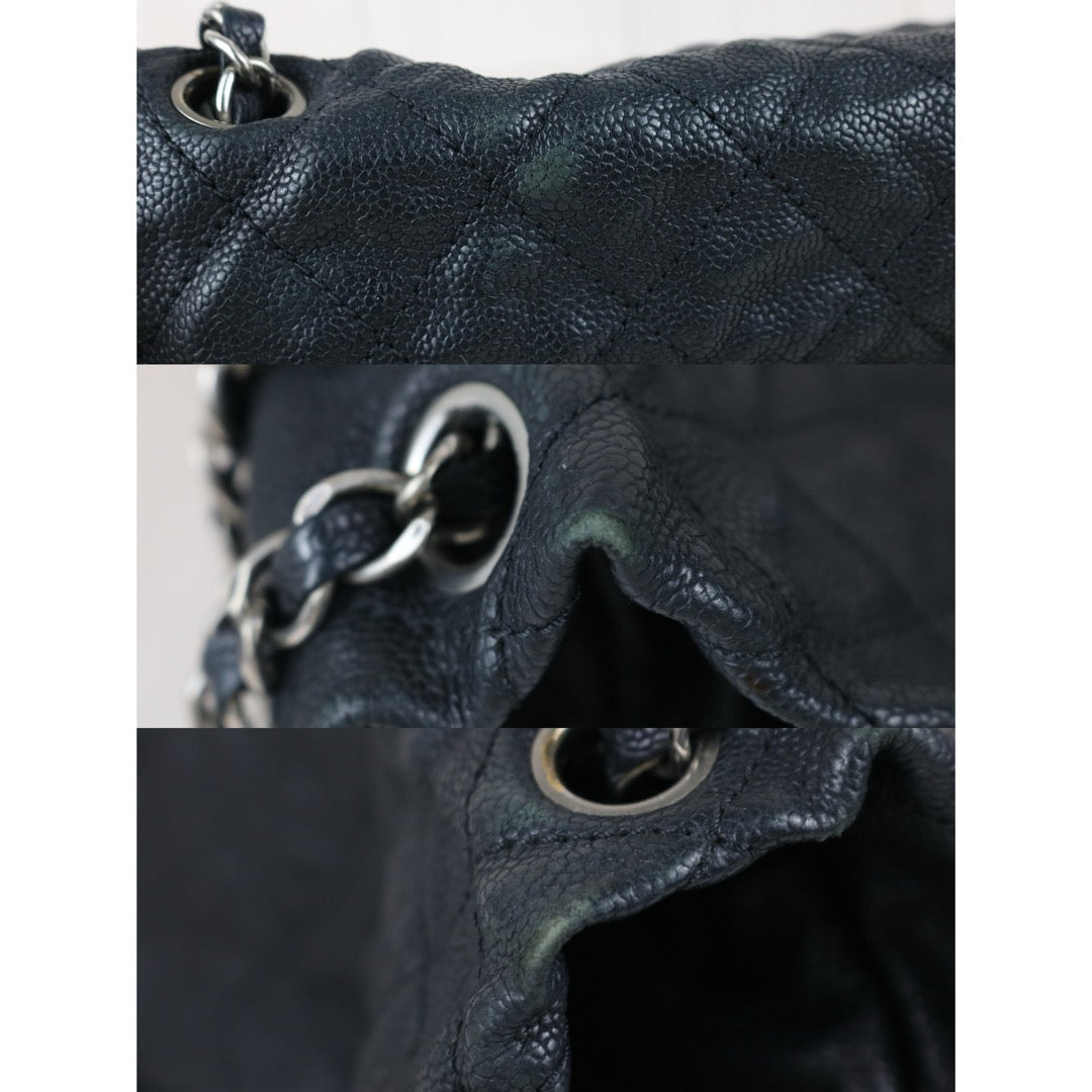 Include Entrupy Certificate of Authenticity｜Fair ( Rank B)｜ CHANEL Caviar Skin Matrasse Chain  Shoulder Bag Black Made In 2010- 2011Year｜S26052506