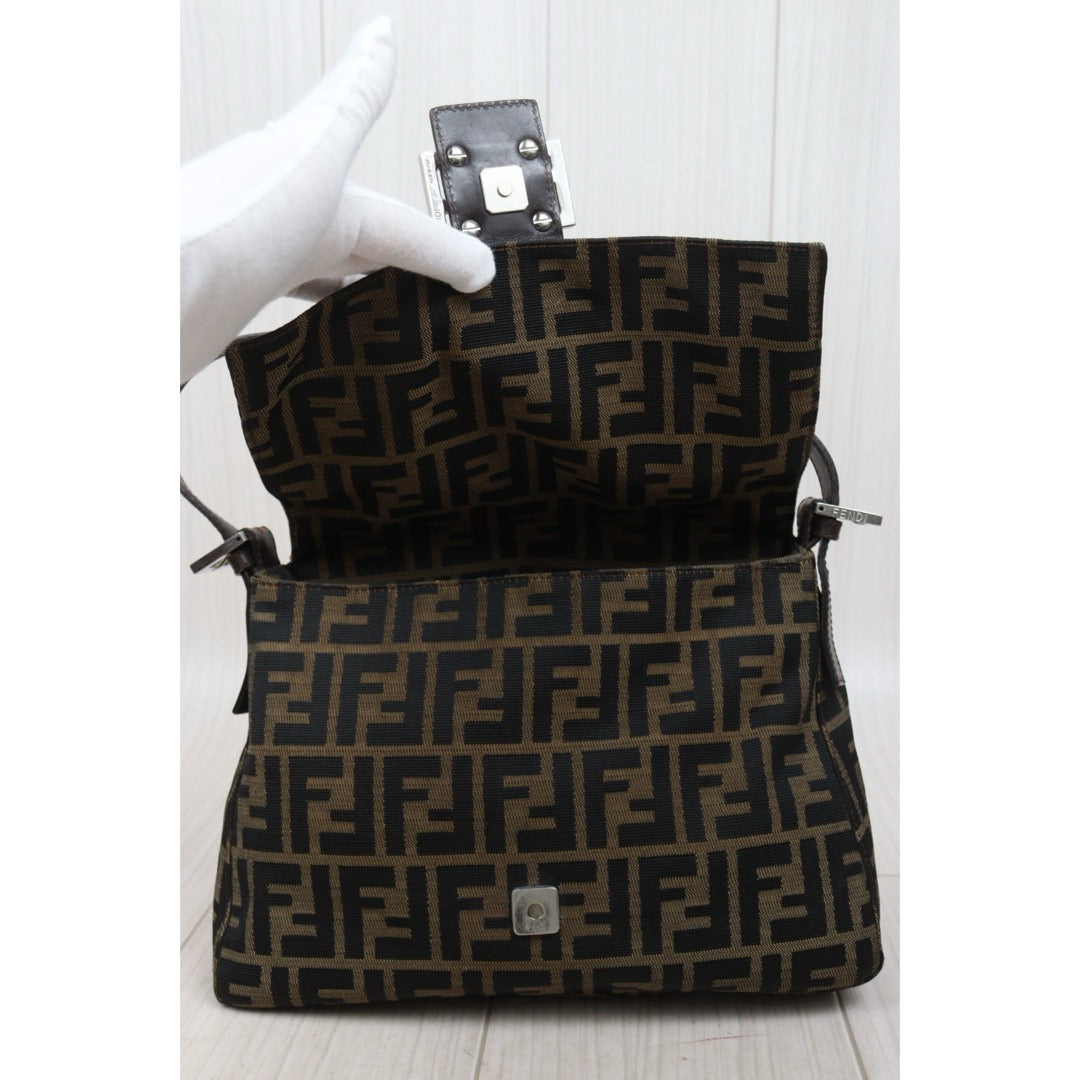 Good ( Rank AB)｜ FENDI Zucca Mamma Baguette Shoulder Bag｜W25121609
