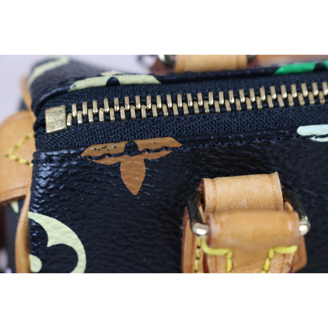 Include Entrupy Certificate of Authenticity｜Good ( Rank AB)｜  Louis Vuitton Monogram  Multicolor Nano Speedy Hand Bag ｜W26032601
