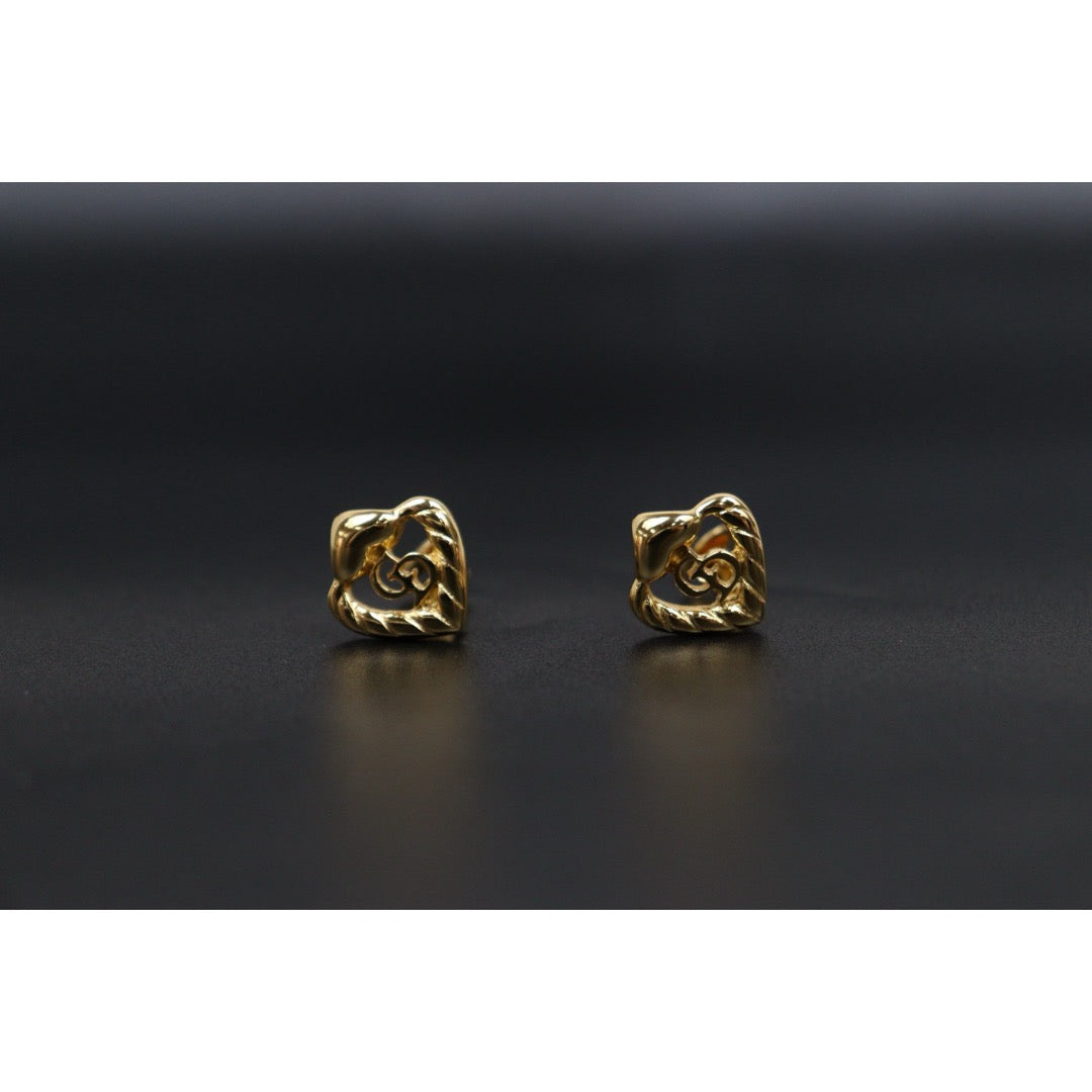 Very Good ( Rank A)｜ Dior CD Heart  Necklace Earring Set ｜V25110619