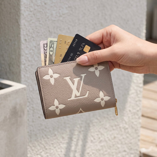Include Entrupy Certificate of Authenticity｜Very Good ( Rank A)｜ Louis Vuitton Monogram Wallet Etoupe Gray IC Chips Model｜S26072522