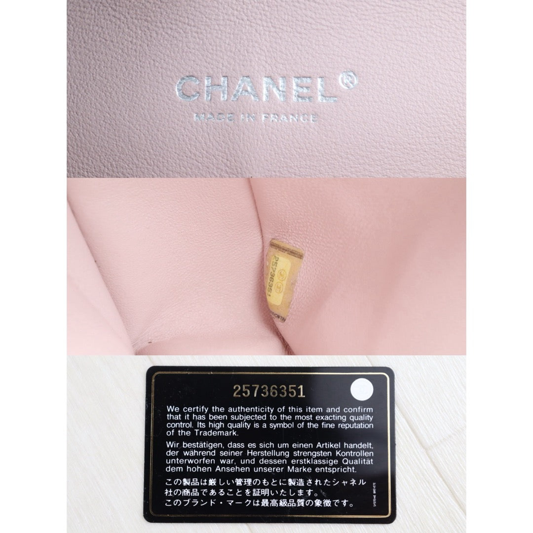 Good ( Rank AB)｜ CHANEL Lamb Skin Matrasse Double Flap 25 Shoulder Bag Pink Made In 2018 Year ｜S25092002