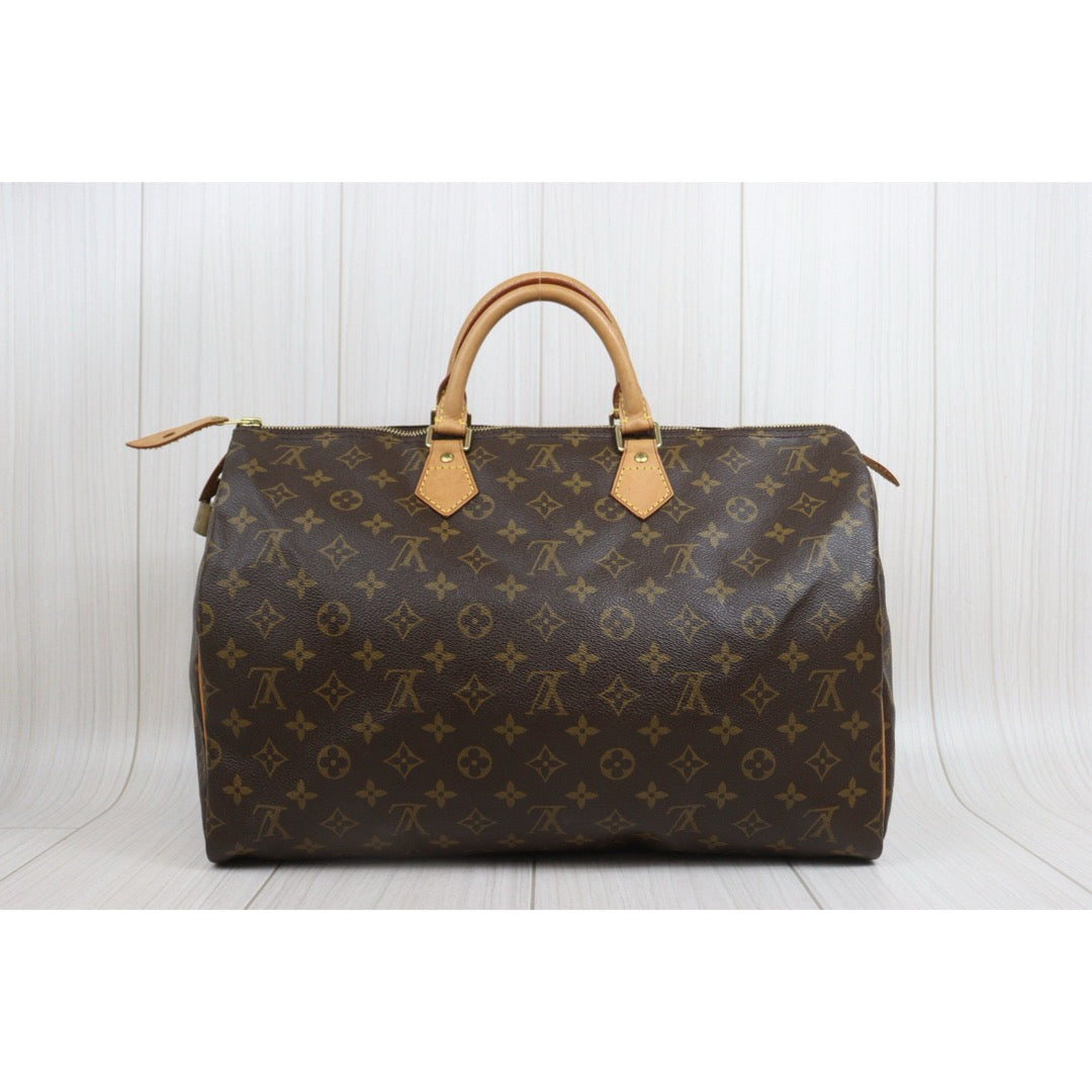Include Entrupy Certificate of Authenticity｜Good ( Rank AB) ｜ Louis Vuitton Monogram Speedy 40 Hand Bag ｜26082002