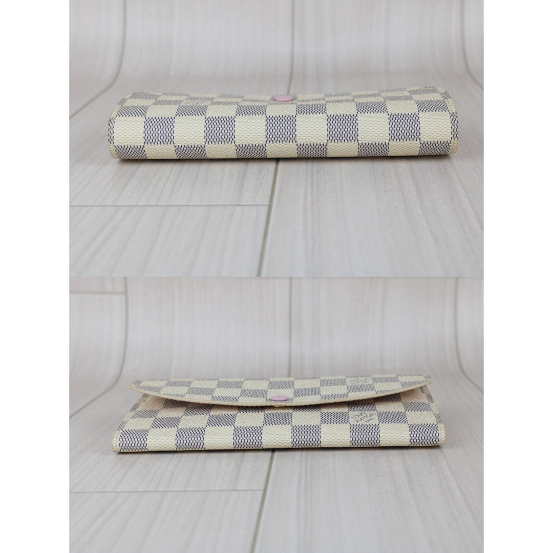 Include Entrupy Certificate of Authenticity｜Excellent（Rank SA）｜Full Set  Louis Vuitton Damier Azur  Emilie Wallet  ｜X26051712