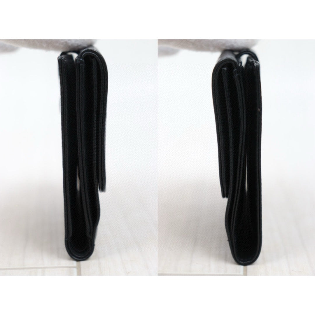 Very Good ( Rank A)｜CHANEL Caviar Skin Black Wallet Made In 1991-1994 Year｜VT25030130