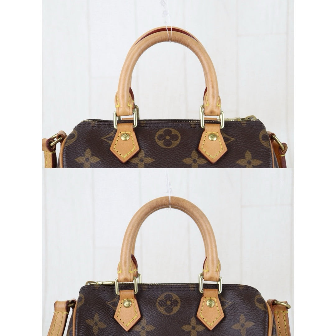 Include Entrupy Certificate of Authenticity｜Good ( Rank AB)｜Louis Vuitton Monogram Nano Speedy  Shoulder Bag｜S26060131