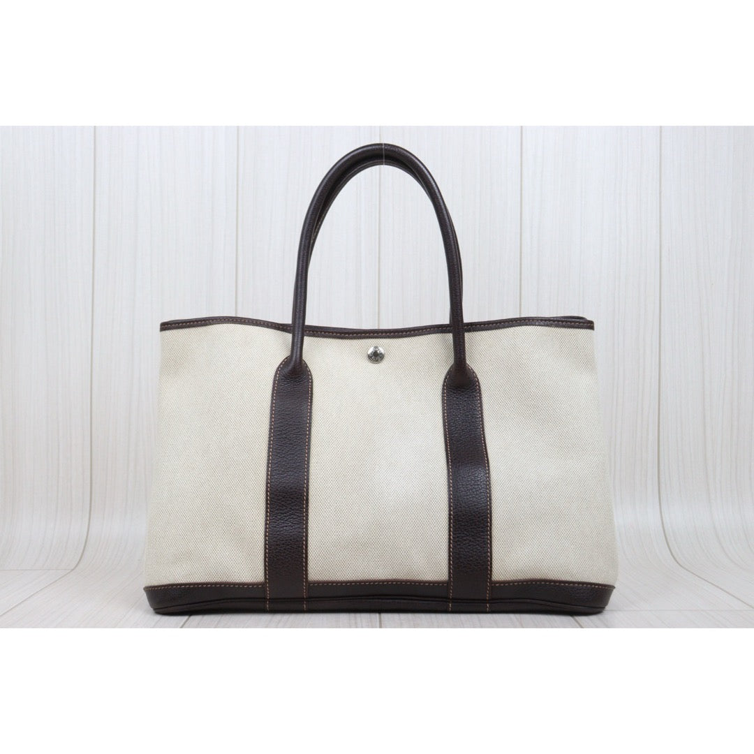 Good ( Rank AB)｜ HERMES Garden Party PM Handbag □G Stamp Made In 2003 Year｜25111407