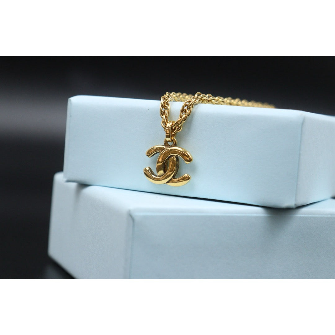 Very Good ( Rank A)｜CHANEL COCO Mark 24K Gold Plated Necklace｜V25061907