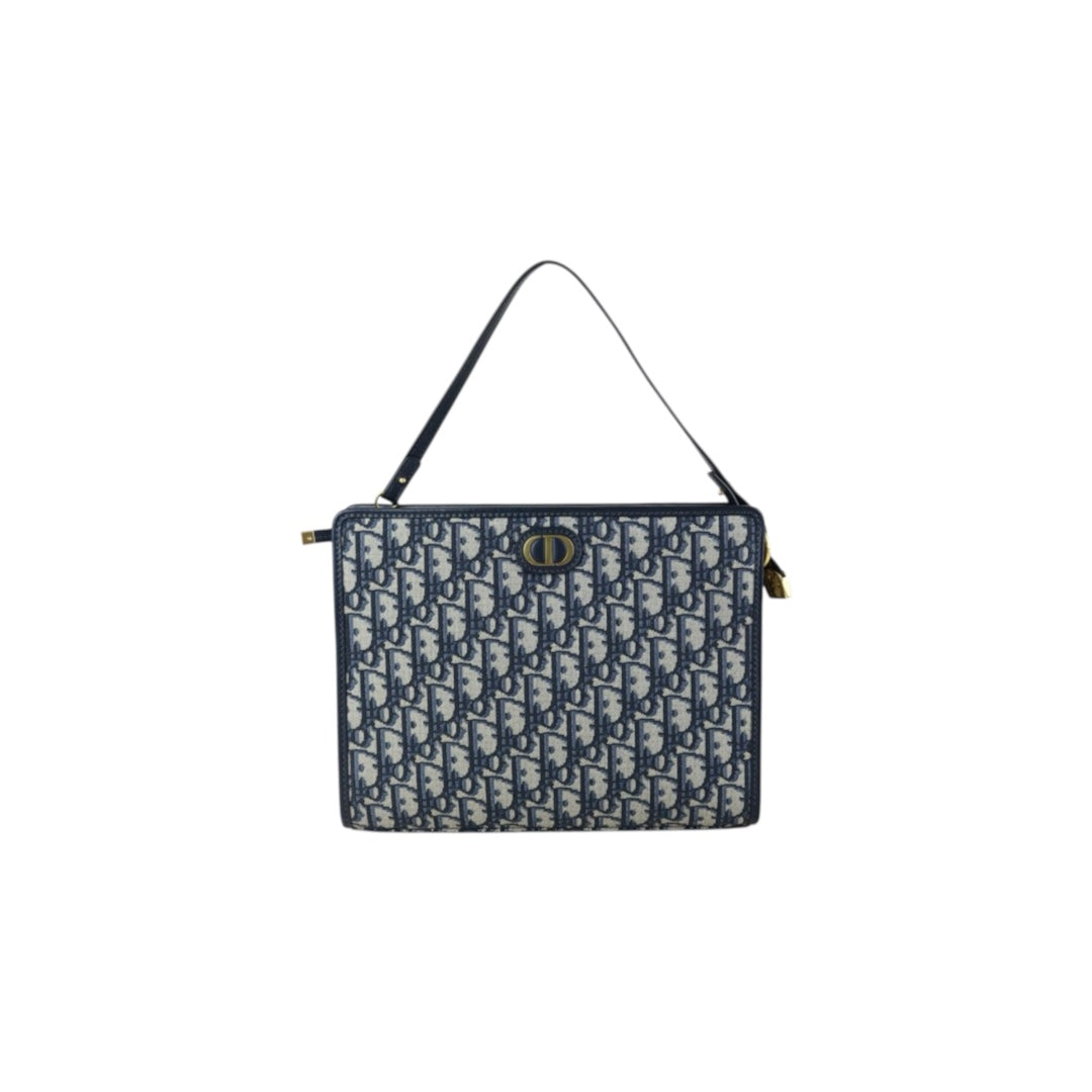 Include Entrupy Certificate of Authenticity｜Very Good ( Rank A)｜Full Set Dior 25 Montaigne Oblique Pouch Handbag｜S26050602