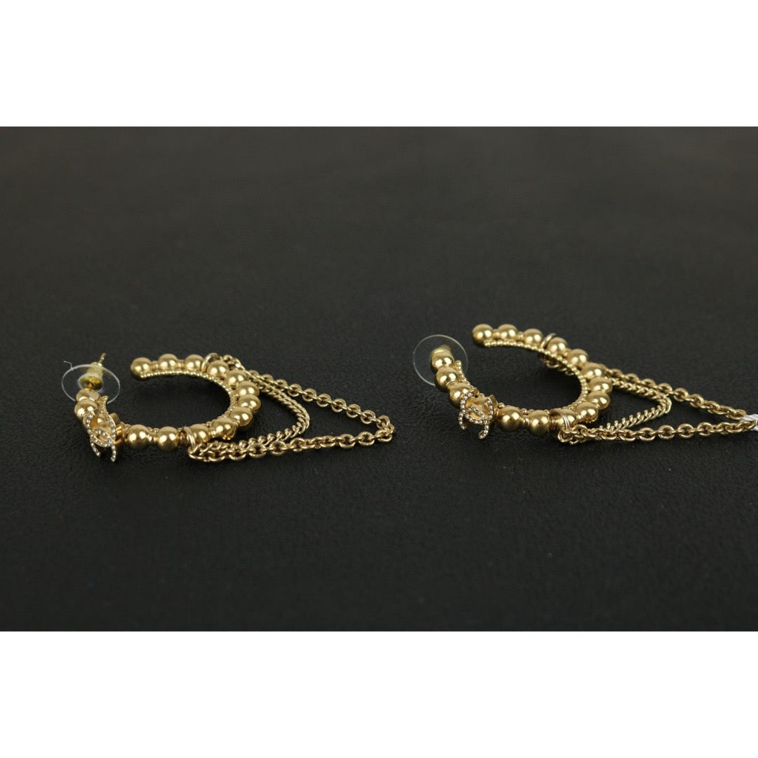 Very Good ( Rank A)｜CHANEL COCO Mark Diamond Pearl Earrings ｜F25012303