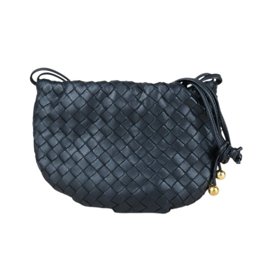 Very Good ( Rank A)｜ Bottega Veneta Lamb Skin  the bulb Braid  Shoulder Bag Black｜X25042314