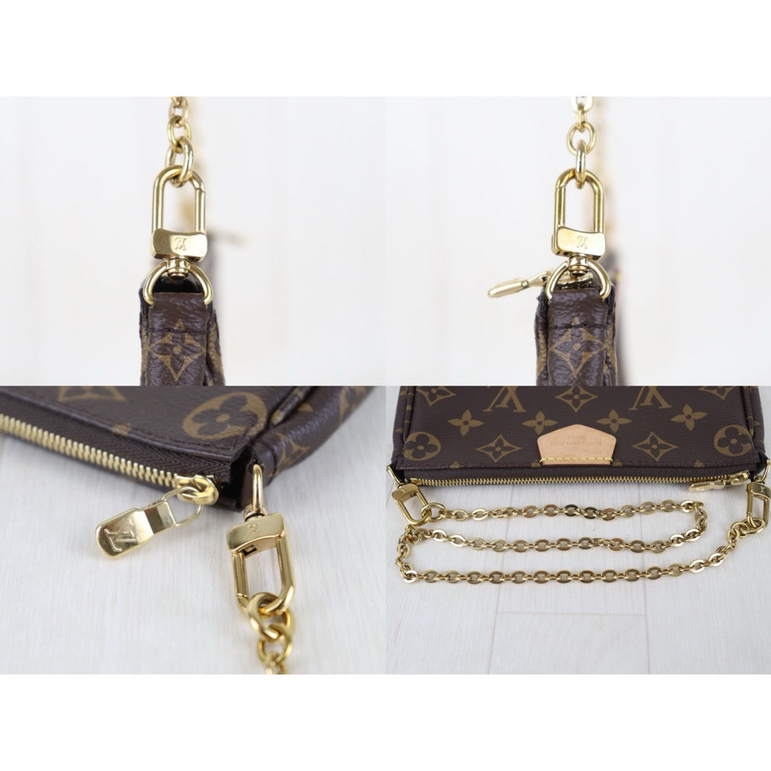 Include Entrupy Certificate of Authenticity｜Very Good ( Rank A)｜ Louis Vuitton Monogram Multi Pochette Accessoire Khaki｜Z26092910