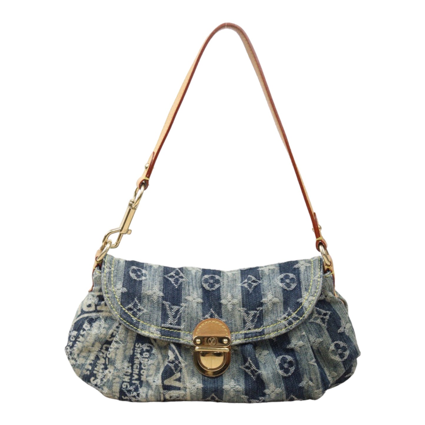 Rank AB ｜  LV Monogram Denim  Shoulder Bag  ｜S24052214