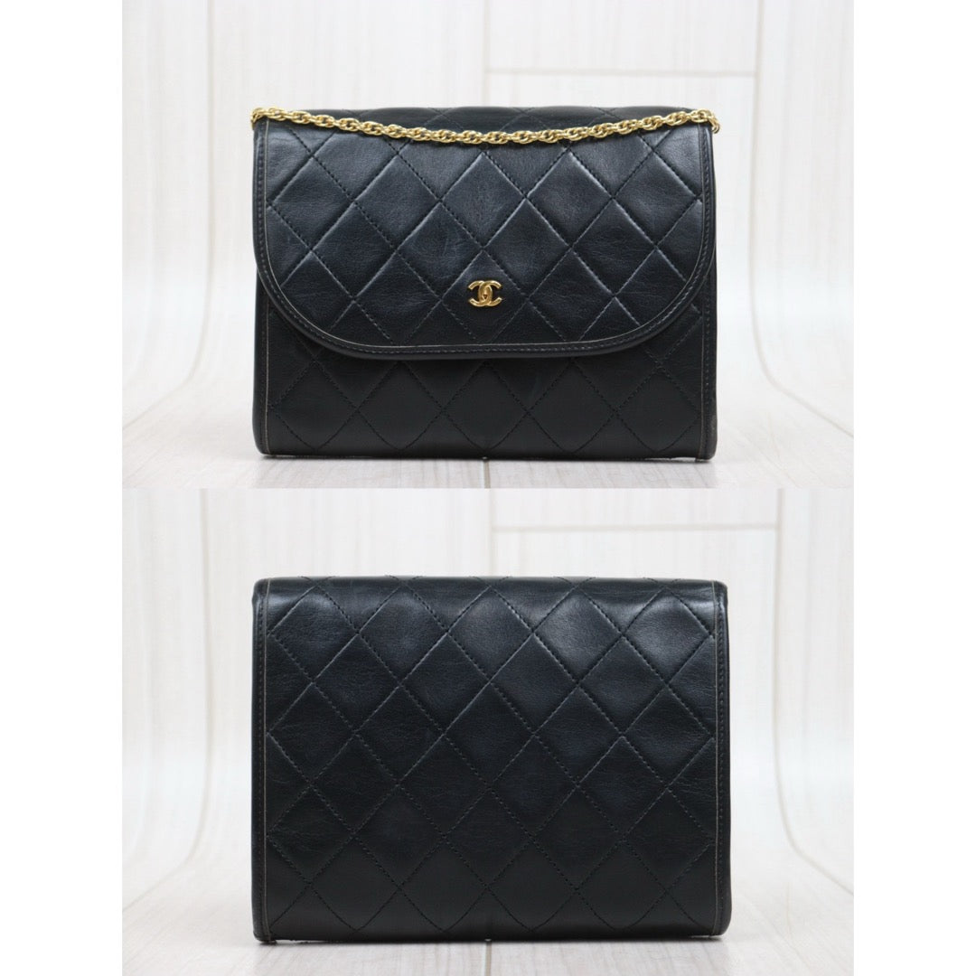 Very Good ( Rank A)｜ CHANEL Mini Coco Mark  Lambskin Matrasse Chain Shoulder Bag ｜25120617