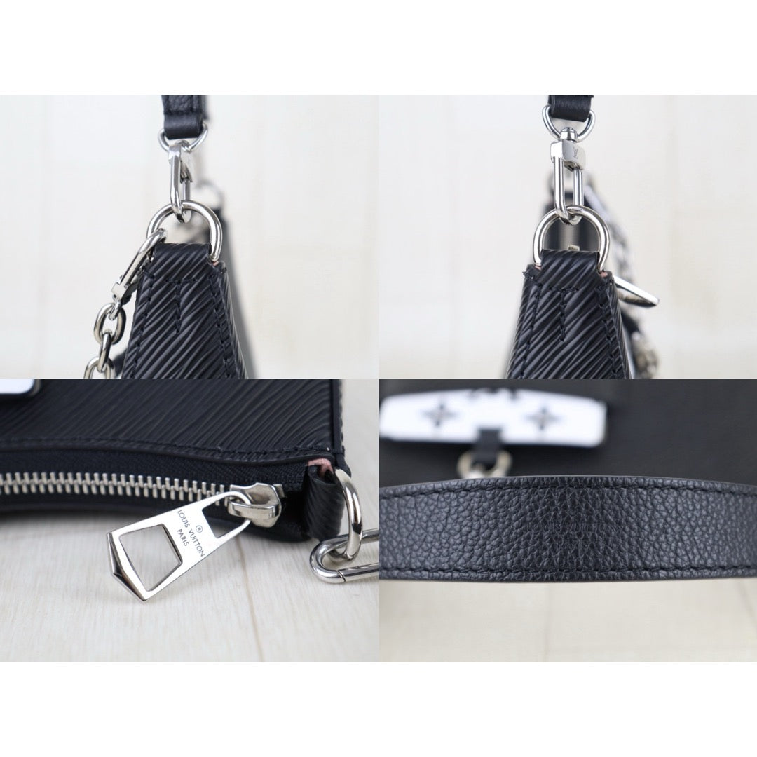 Include Entrupy Certificate of Authenticity｜Very Good ( Rank A)｜  Louis Vuitton Epi  Marellini Black ShoulderBag IC Chips Model｜S26051509