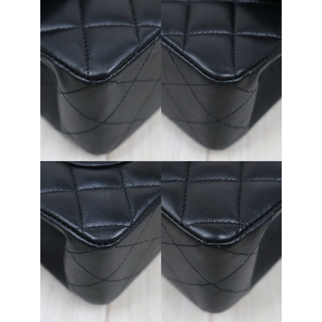 Excellent（Rank SA）｜ Full Set CHANEL Lamb Skin Matrasse Double Flap 23 Shoulder Bag Black Made In 2021-2022Year｜S25081009