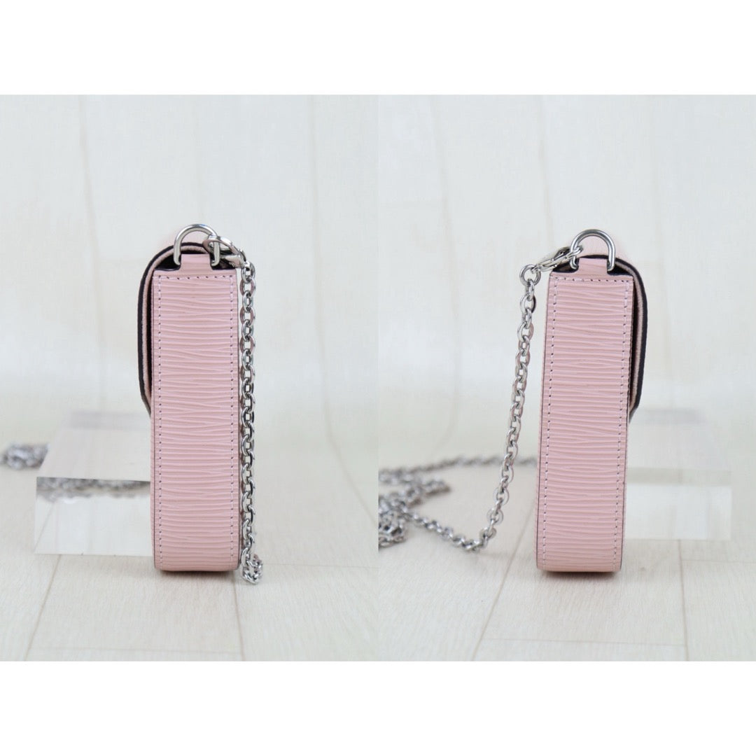 Good ( Rank AB)｜LV Epi Pochette Felicie Shoulder Bag Pink｜S25081409