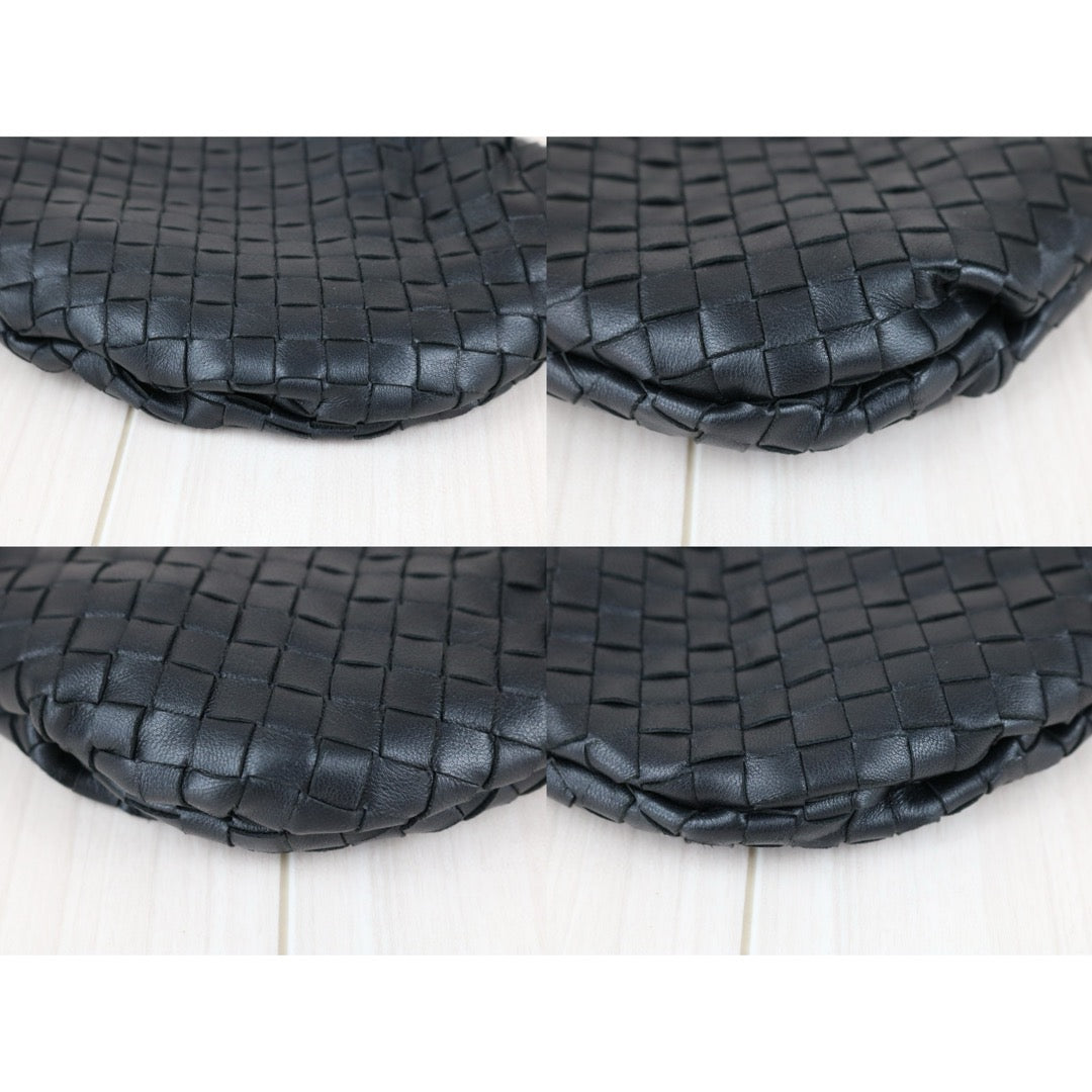 Very Good ( Rank A)｜ Bottega Veneta Lamb Skin  the bulb Braid  Shoulder Bag Black｜X25042314