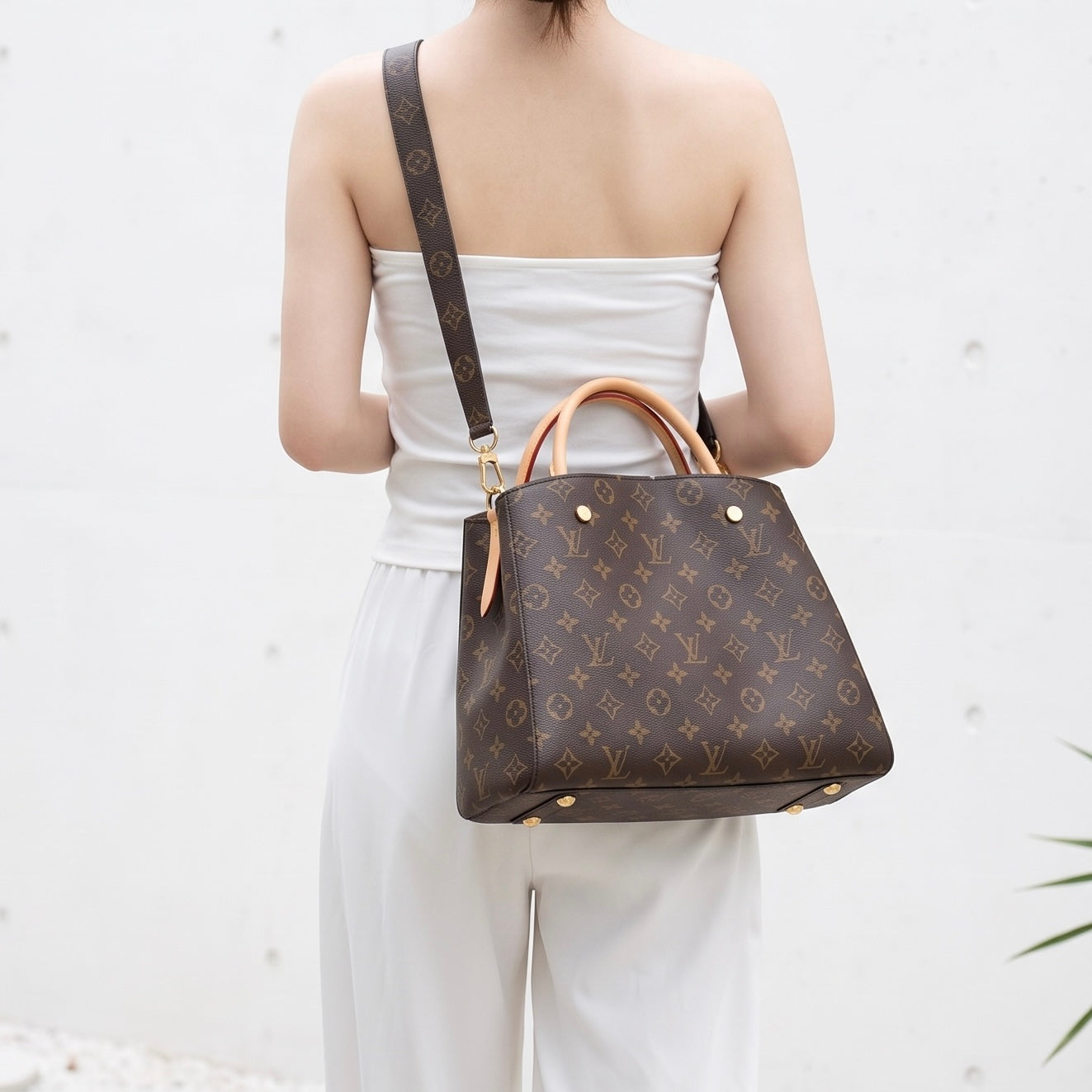 Include Entrupy Certificate of Authenticity｜Excellent（Rank SA）｜LV Monogram Montaigne MM Hand Bag Shoulder Bag｜S26080501