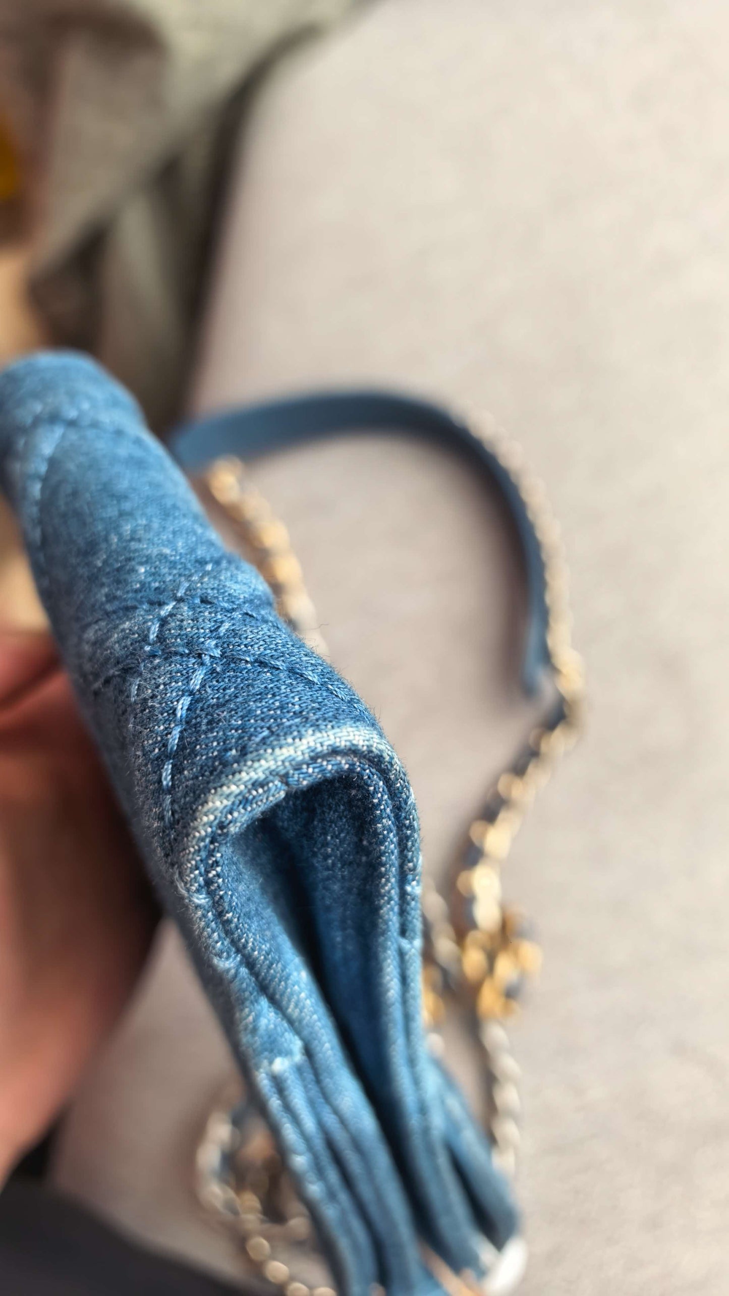 First installment 1/4｜ CHANEL Matrasse Chain Demin Blue 19Bag Shoulderbag