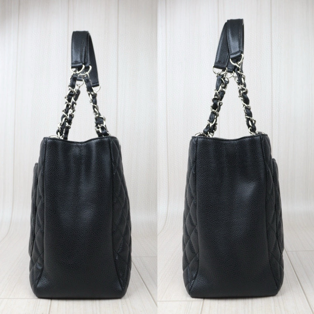 Very Good ( Rank A)｜ CHANEL Matrasse GST Chain Tote Bag Caviar Skin Black  Made In 2009-2010 Year｜S24071411