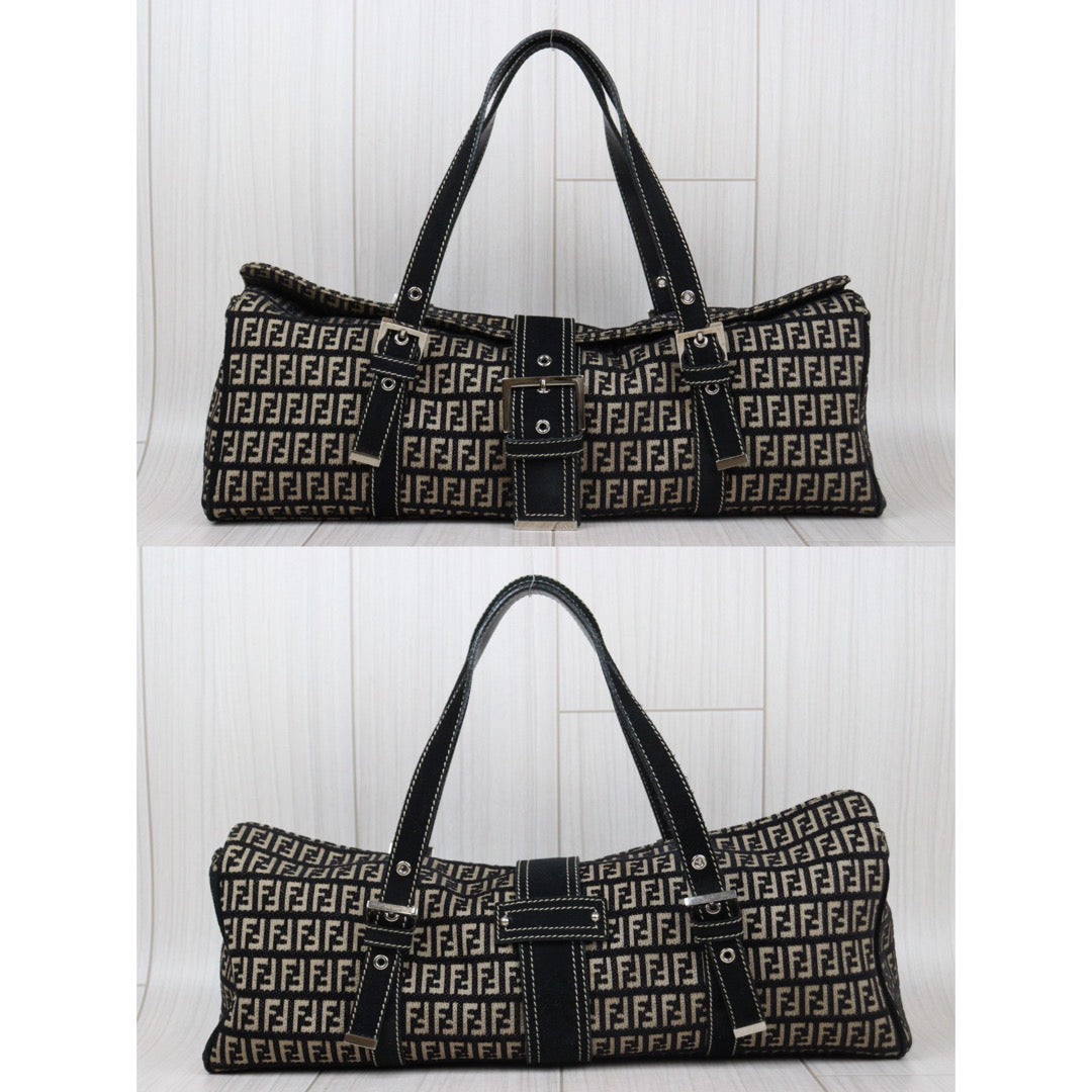 Rank AB ｜ FENDI Zucca Mamma Shoulder Bag ｜Q24022223