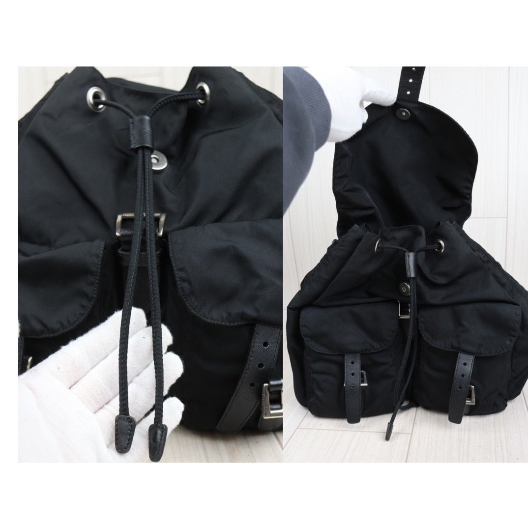 Rank AB｜Prada Nylon Backpack Medium Black｜V23110922