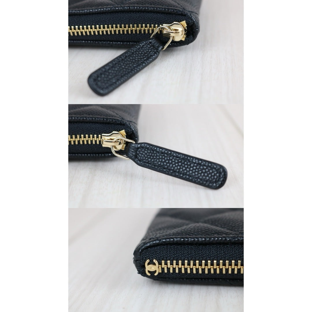 Include Entrupy Certificate of Authenticity｜Excellent（Rank SA）｜Full Set CHANEL 23S Classic Zip Pouch｜X26051803