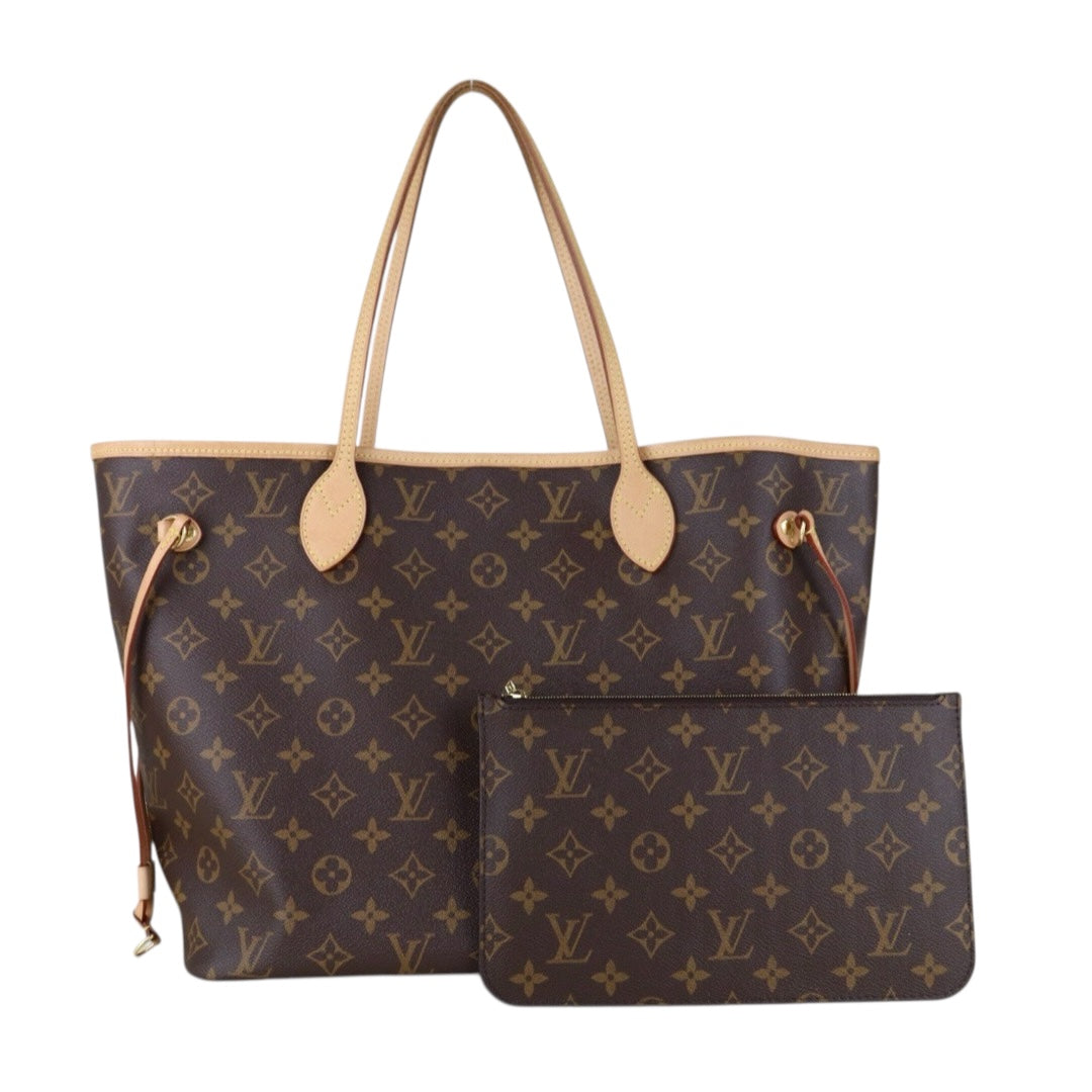Include Entrupy Certificate of Authenticity｜Very Good ( Rank A)｜ Louis Vuitton Monogram Neverful MM ShoulderBag With Pouch  IC Chips Model｜S26052514