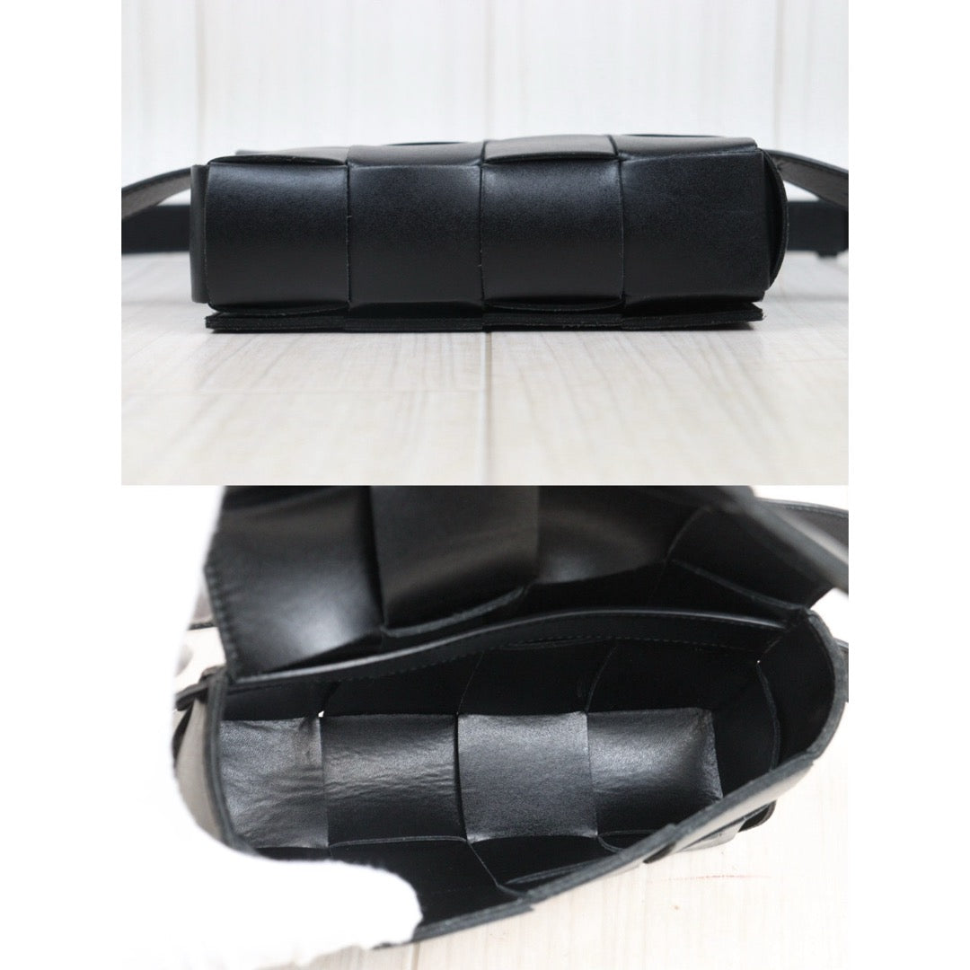 Very Good ( Rank A)｜ Bottega Veneta Calf Leather Belt Cassette Shoulder Bag Body Bag Waist Bag  Black IC Chips Model ｜S25071014