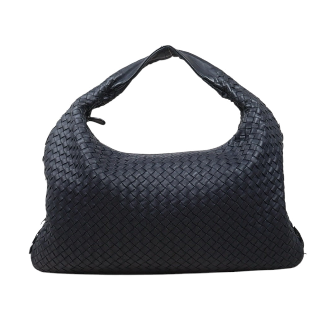 Very Good ( Rank A)｜ Bottega Veneta Lamb Skin Braid Shoulder Bag Blue｜S25033002
