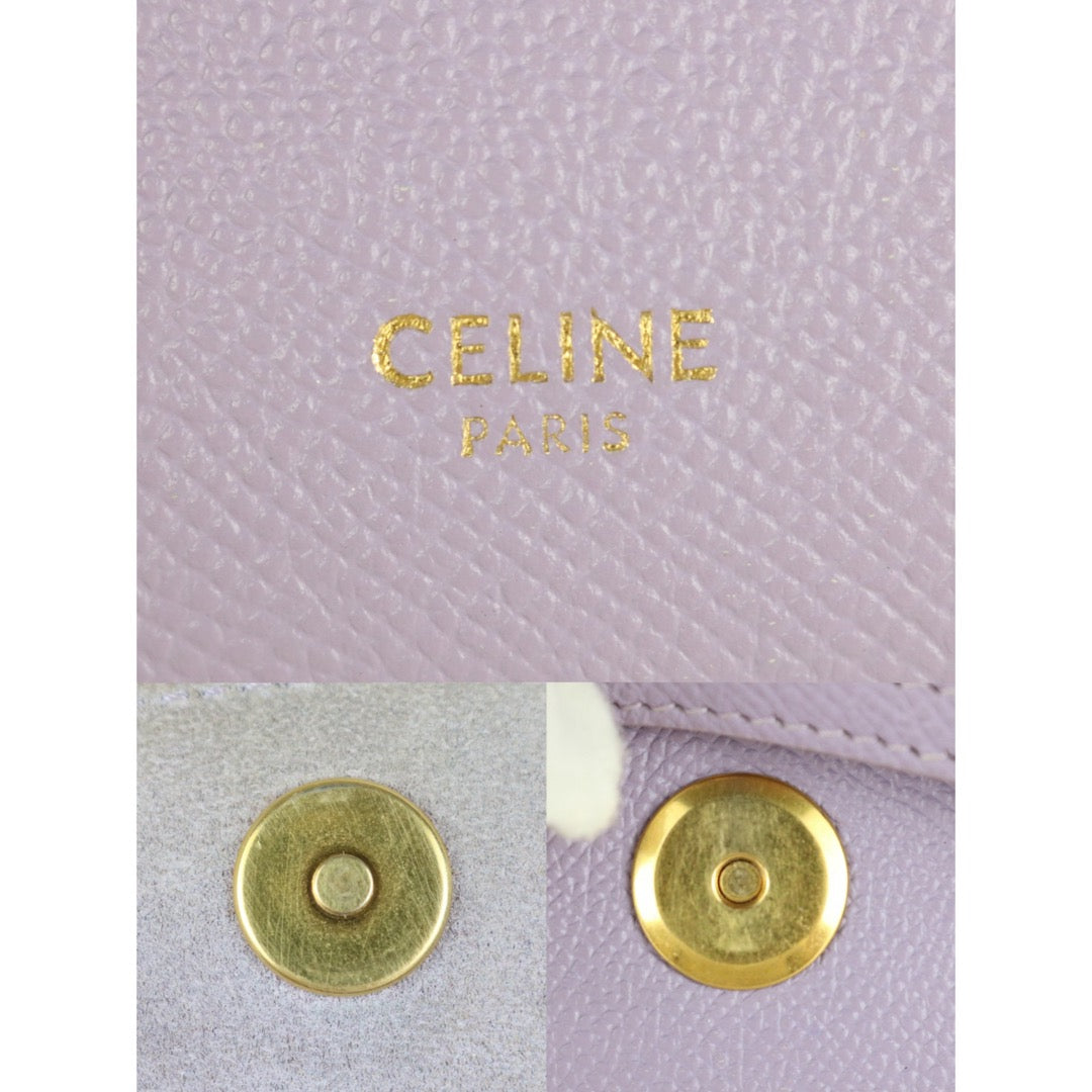 Very Good ( Rank A)｜CELINE Calf Leather Belt Pico Handbag Shoulder Bag Lilac｜S25112909