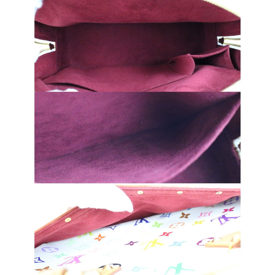Include Entrupy Certificate of Authenticity｜Very Good ( Rank A)｜ Louis Vuitton Takashi Murakam Multi Monogram Trouville Hand Bag｜S26040805