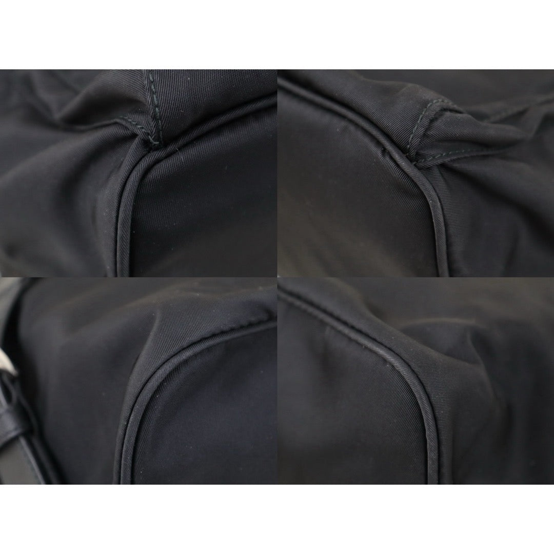 Include Entrupy Certificate of Authenticity｜Very Good ( Rank A) ｜Prada  Nylon Black Backpack Medium New Model｜S26080619
