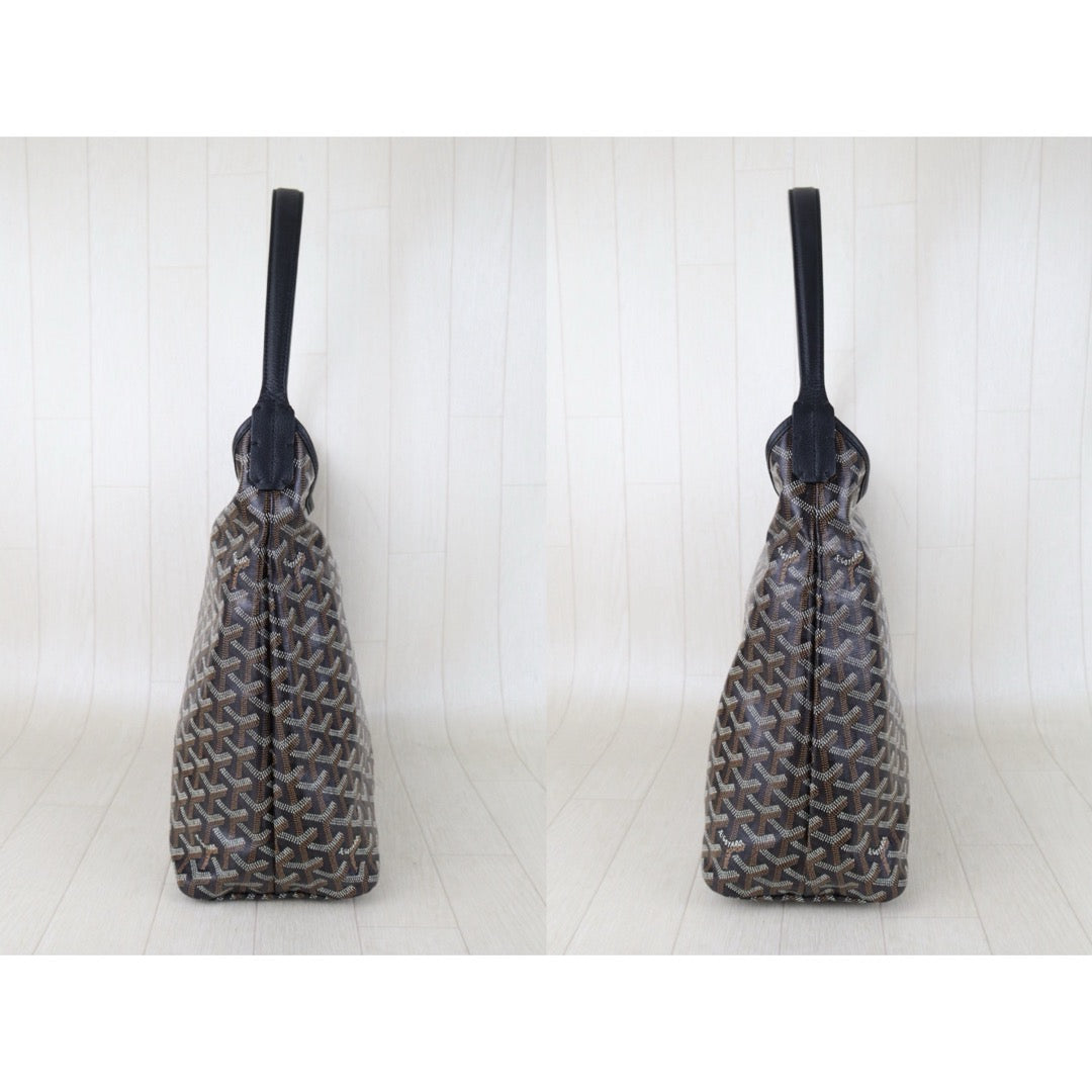 Include Entrupy Certificate of Authenticity｜Very Good ( Rank A)｜ Goyard Boheme Hobo Black｜S26022615